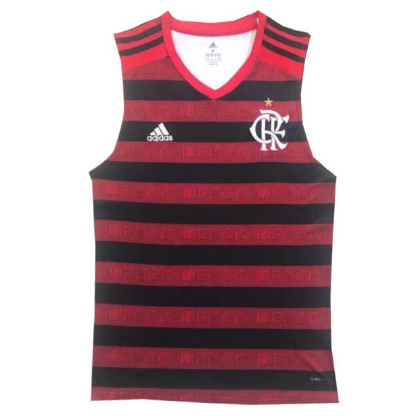 Tailandia Camiseta Flamengo 1ª Kit Sin Mangas 2019 2020 Rojo